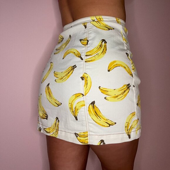 Button up denim banana skirt - Picture 3 of 7